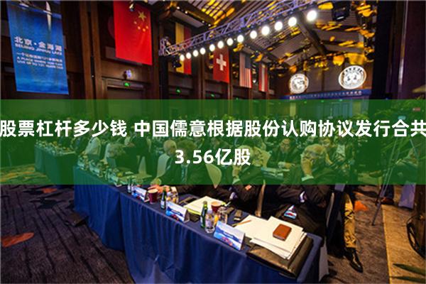 股票杠杆多少钱 中国儒意根据股份认购协议发行合共3.56亿股