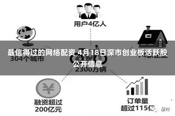 最信得过的网络配资 4月18日深市创业板活跃股公开信息