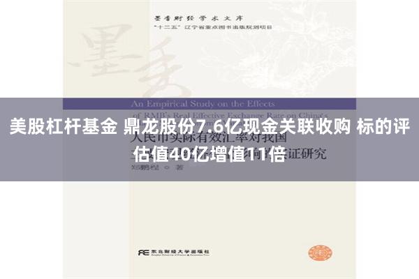 美股杠杆基金 鼎龙股份7.6亿现金关联收购 标的评估值40亿增值11倍