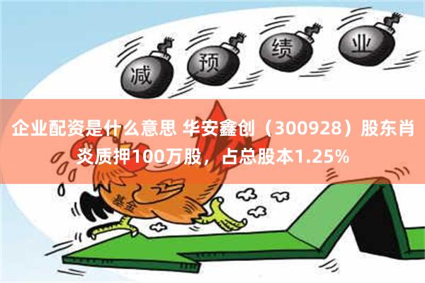 企业配资是什么意思 华安鑫创（300928）股东肖炎质押100万股，占总股本1.25%