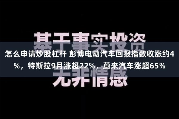 怎么申请炒股杠杆 彭博电动汽车回报指数收涨约4%，特斯拉9月涨超22%，蔚来汽车涨超65%